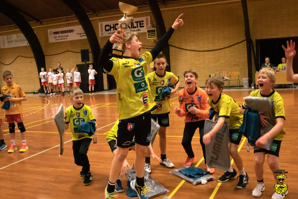 Vinder Vojens PåskeCup 2022 U11D B finale - Rødekro Aabenraa Håndboldbold